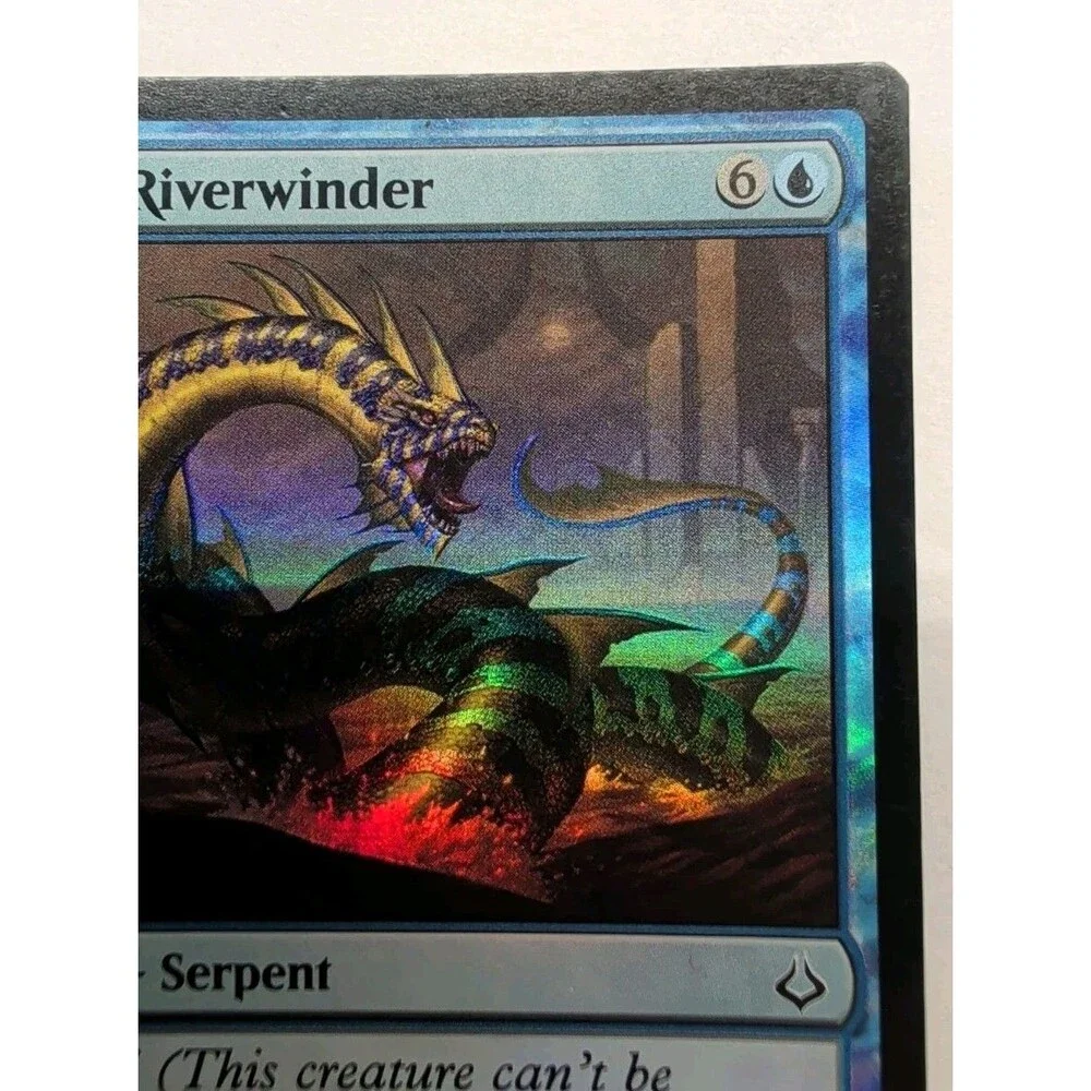 Striped Riverwinder from the same Hour of Devastation (HOU) set foil